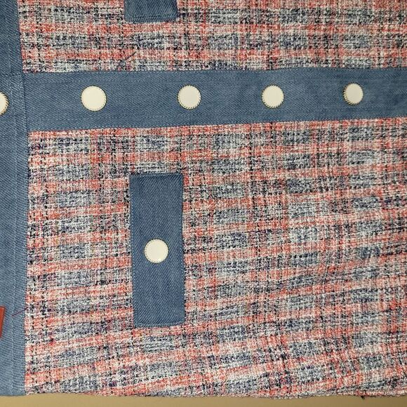 House of Harlow 1960 Red and White Mini Pencil Skirt - Picture 2 of 5